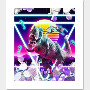 Dinosaur Rave Raving T-Rex Posters and Art